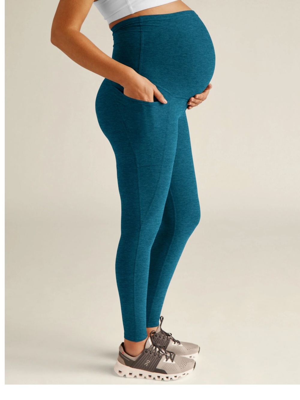 Spacedye Love the Bump Maternity Pocket Midi Legging